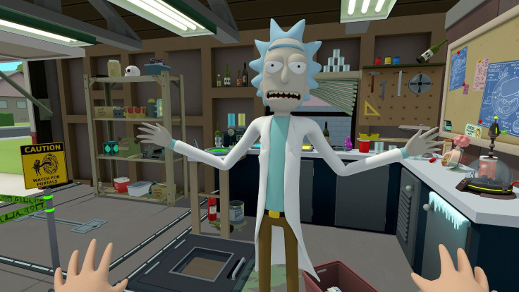 Rick in VR game 'Rick and Morty: Virtual Rick-ality.'