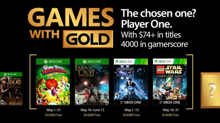 The Games With Gold list for May 2017