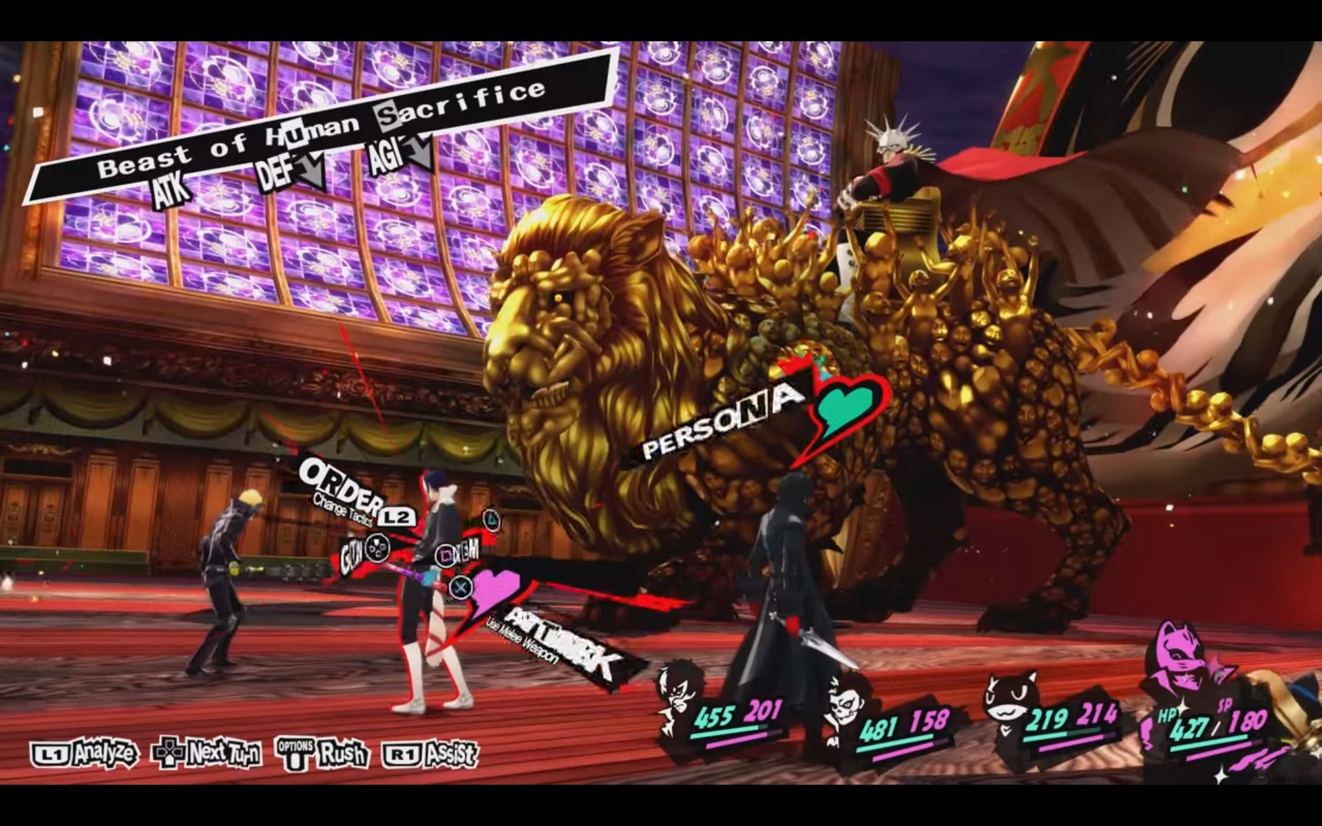 Persona 5 Royal, PC Gameplay, First Palace Boss