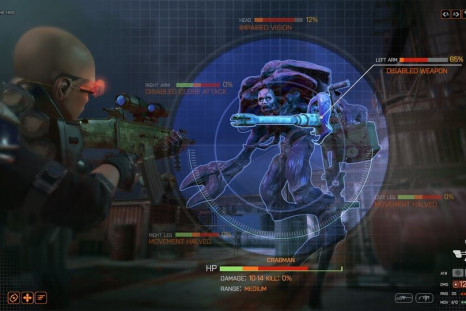 A soldier taking on an alien in the 'X-COM' inspired 'Phoenix Point'