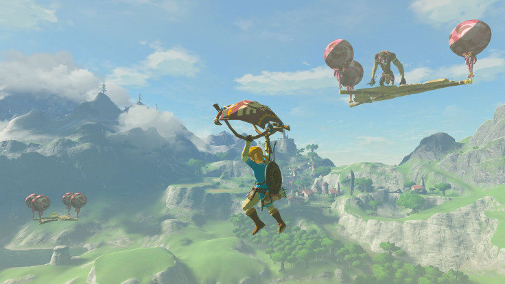 Floating platforms in 'Breath of the Wild: The Master Trials'