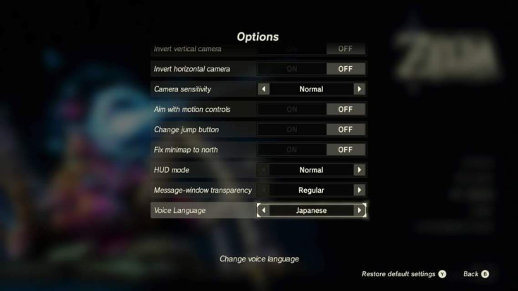 You can change languages in 'Breath of the Wild'