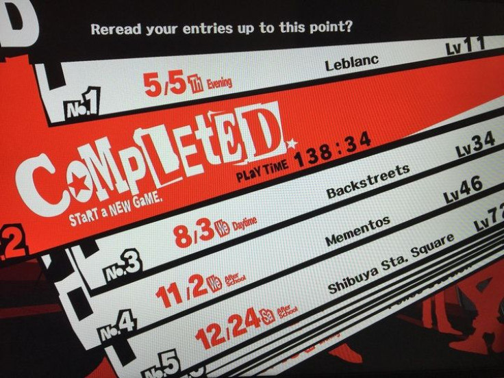 Yep. 'Persona 5' is one hell of a long game. 