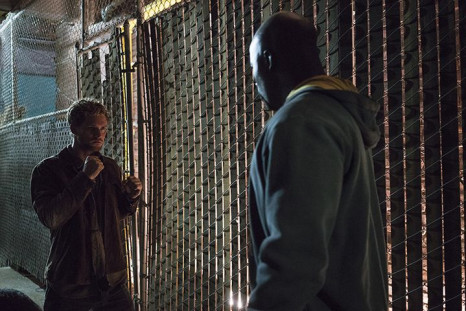 It looks like Luke Cage and Iron Fist are curious to see who is stronger, too. 
