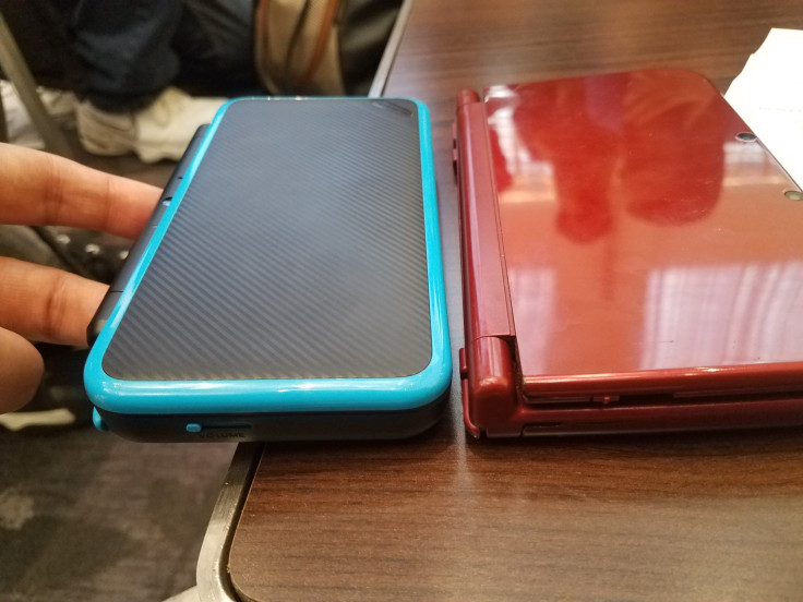 The 2DS XL is thinner than the 3DS XL.