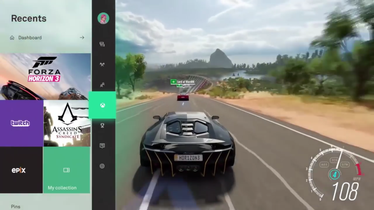This menu opens mid-gameplay, and it's a great example of how Xbox can potentially benefit from Microsoft's Fluent Design UI coming this September.
