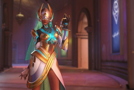 Symmetra's "Oasis" skin from the Overwatch anniversary event.