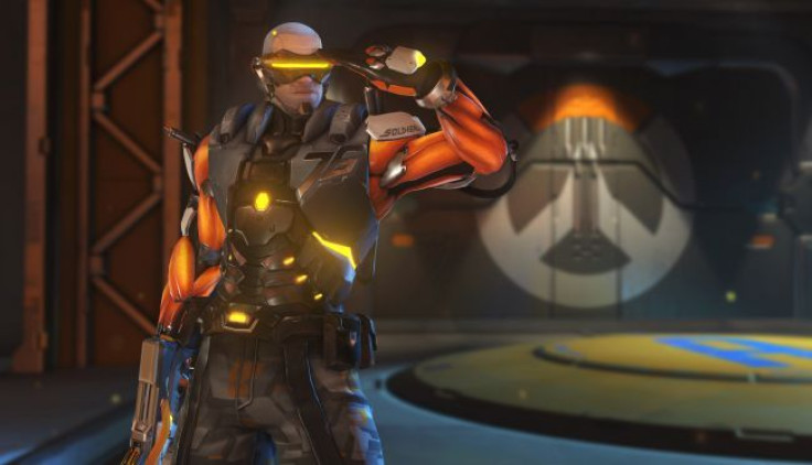 Soldier76's "Cyborg" skin from the Overwatch anniversary event.