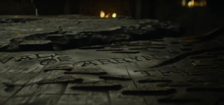 The map of Westeros carved into the table at Dragonstone, now Daenerys' seat of power.