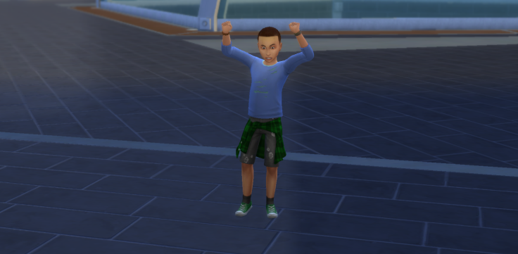 This kid is not happy.