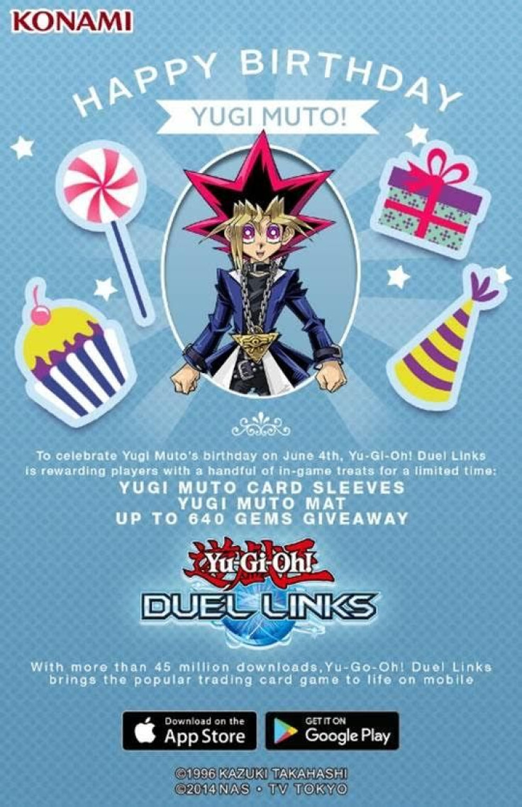 The Yugi Muto birthday card for 'Yu-Gi-Oh!' Duel Links