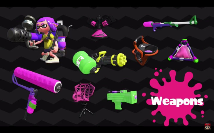 Some of the new weapons coming to Splatoon 2