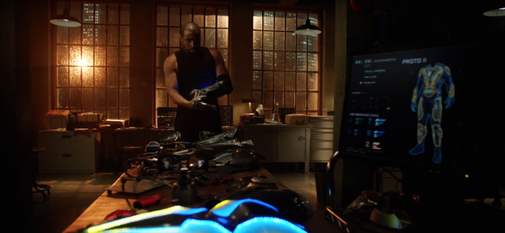 Black Lightning looks to be giving his suit an upgrade.