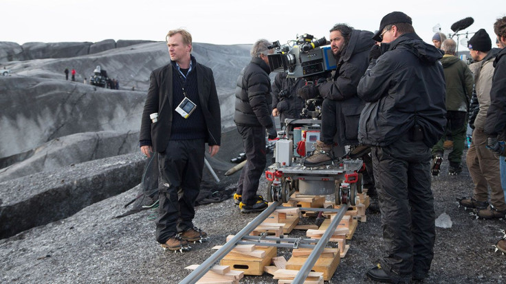 Christopher Nolan on the set of Dunkirk