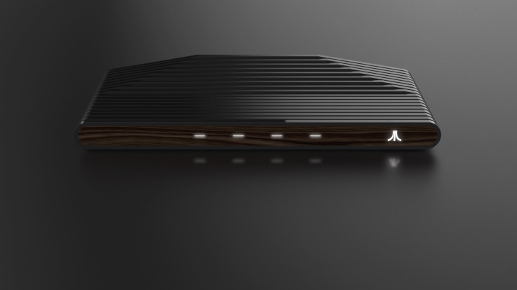 The retro Ataribox, complete with wood panel designs