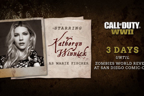 Call Of Duty: WWII Zombies cast includes Katheryn Winnick, Elodie Yung and David Tennant. The mode appears to offer bone-chilling scares that will be fully revealed July 20. Call Of Duty: WWII cones to PS4, Xbox One and PC Nov. 3.