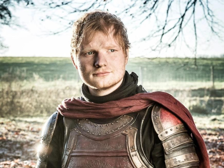 Ed Sheeran as a Lannister soldier in Game of Thrones.