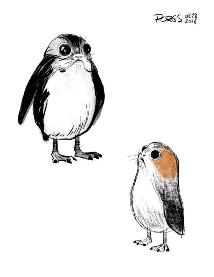 Porg concept art