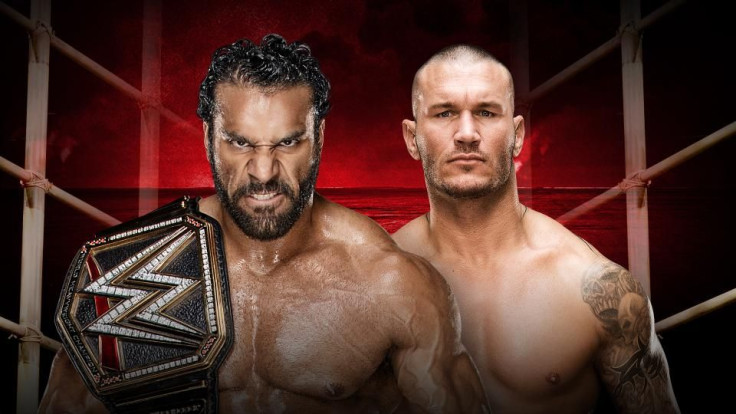 Jinder Mahal and Randy Orton battle inside the Punjabi Prison for the WWE Title at Battleground. 