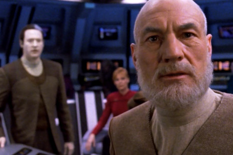 A 25-years older Picard in Star Trek: The Next Generation's final episode, "All Good Things...".