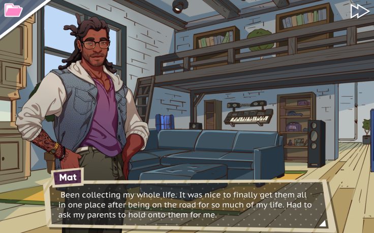 Mat is the cool dad in Dream Daddy.