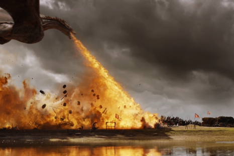Drogon torches Lannister troops in Game of Thrones Season 7 episode "The Spoils of War."