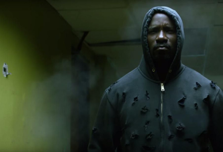 Luke Cage's signature superhero look is a sweatshirt with bullet holes.