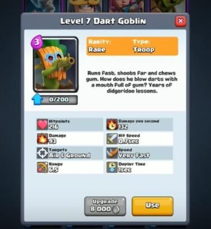 New Clash Royale Card: Dart Goblin