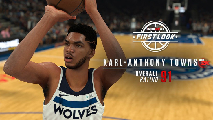 NBA 2K18 offers a nice overall boost for Karl Anthony-Towns due to his consistent performance during his debut seasons. He’s one of a select group of players beyond a 90 rating. NBA 2K18 comes to PS4, Xbox One, Switch and PC Sept. 19.