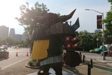 Clash Of Clans has invaded Brooklyn in the form of this P.E.K.K.A. statue built by the Builder himself. Since leaving the game, where will he end up next? Clash Of Clans is available now on Android and iOS.
