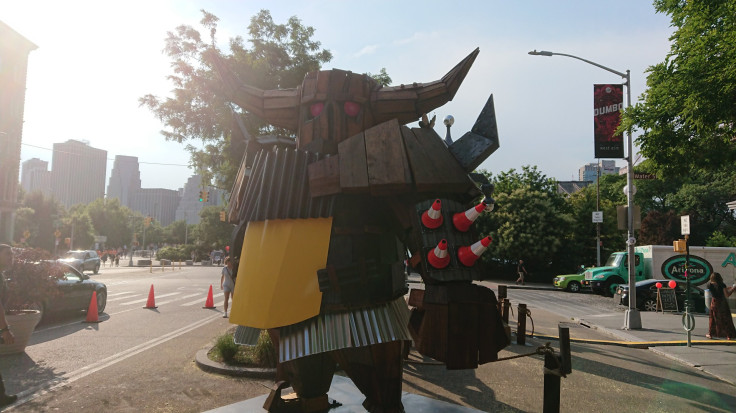 Clash Of Clans has invaded Brooklyn in the form of this P.E.K.K.A. statue built by the Builder himself. Since leaving the game, where will he end up next? Clash Of Clans is available now on Android and iOS.