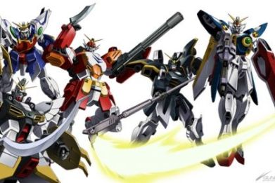 The mecha of Gundam Wing.