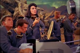 Majel Barrett as Number One in Star Trek: The Original Series rejected pilot, "The Cage."