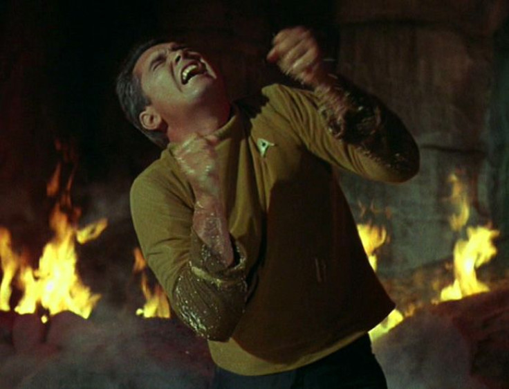 Captain Pike burning in hell.
