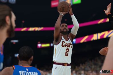 NBA 2K18 gameplay mechanics have vastly improved, and that means cover star Kyrie Irving has a much better chance of making a shot. Steals, blocks and receivers have been tweaked too. NBA 2K18 comes to PS4, Xbox One, Switch and PC Sept. 19.