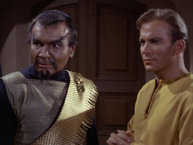 Kor and Captain Kirk in Star Trek: The Original Series episode "Errand of Mercy."