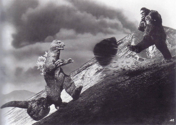 Kong gets the high ground in 1962's King Kong vs. Godzilla.