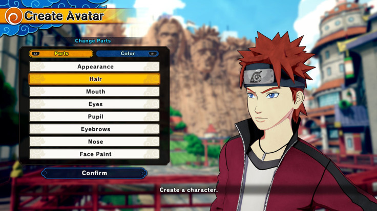 Some of the options to create your own ninja in Shinobi Striker. 