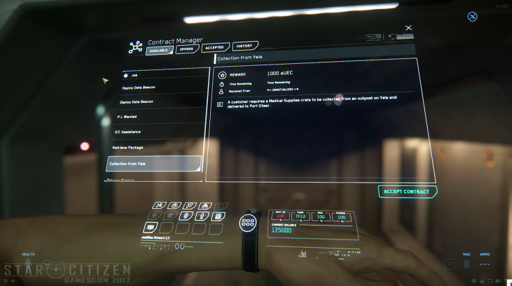 MobiGlass is the central interface through which all of Star Citizen operates.