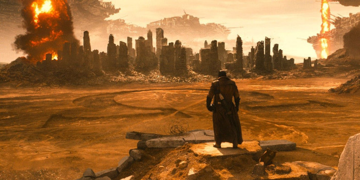 This scene from Batman V Superman: Dawn of Justice teased the coming of Darkseid. 