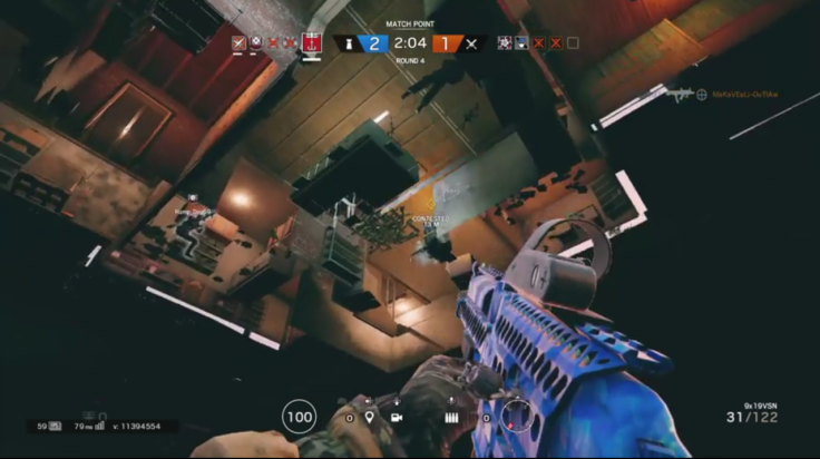 Redditor Vizgaudis falls through the map while playing defense at Oregon in Rainbow Six Siege.