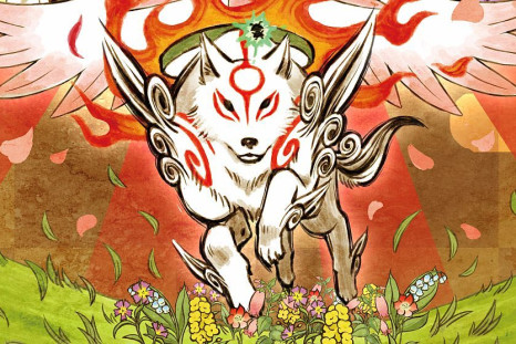 Amaterasu in her legendary white wolf form.