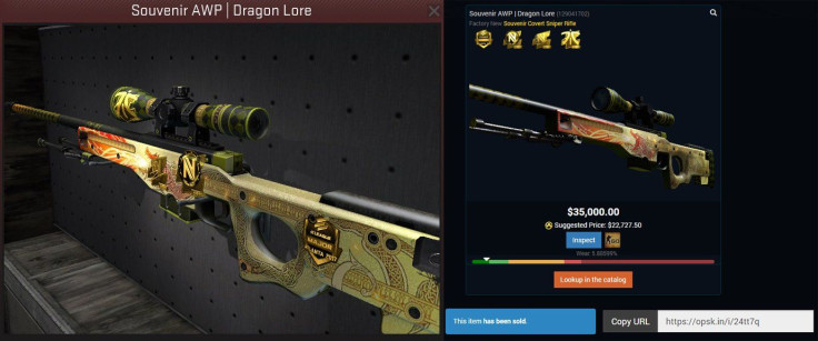 Dragon Lore, the most expensive skin ever sold on OPSkins