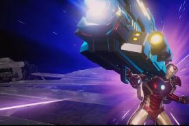 Iron Man performing his hyper move in MvC:I