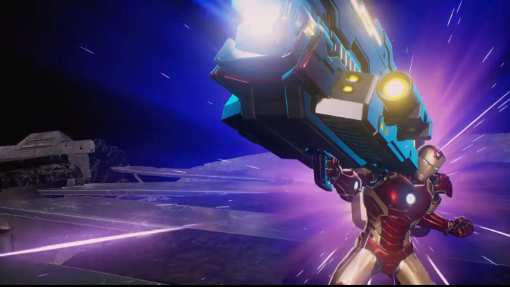 Iron Man performing his hyper move in MvC:I