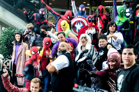 This NJ Transit bus driver loves cosplay so much, he stopped for a photo. 