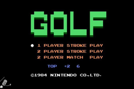 The title screen for NES Golf on Switch
