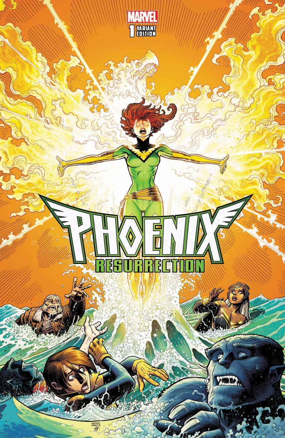 The Arthur Adams variant cover for Phoenix Resurrection: The Return of Jean Grey. 