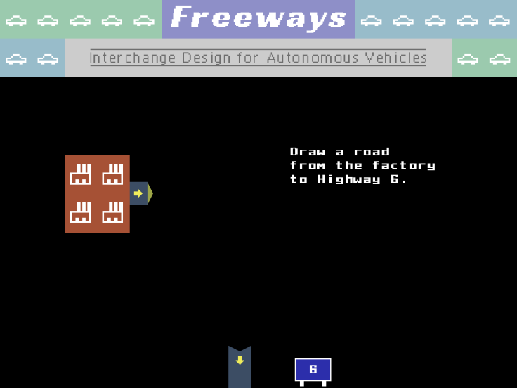 Freeways starts out simple enough,  but ramps up the complexity pretty quickly.