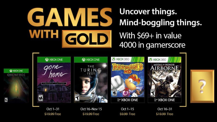 The real Games With Gold for October 2017 have been revealed